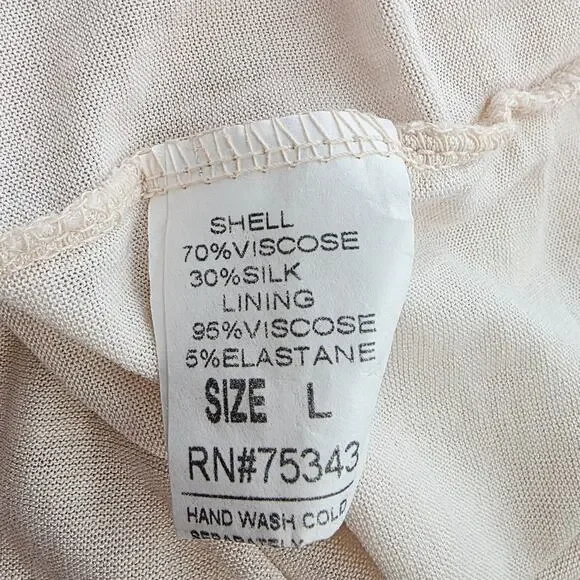 Angela Italy Silk Blouse Large Pink Embroidered Boho Peasant Cottage Coquette - Picture 6 of 16